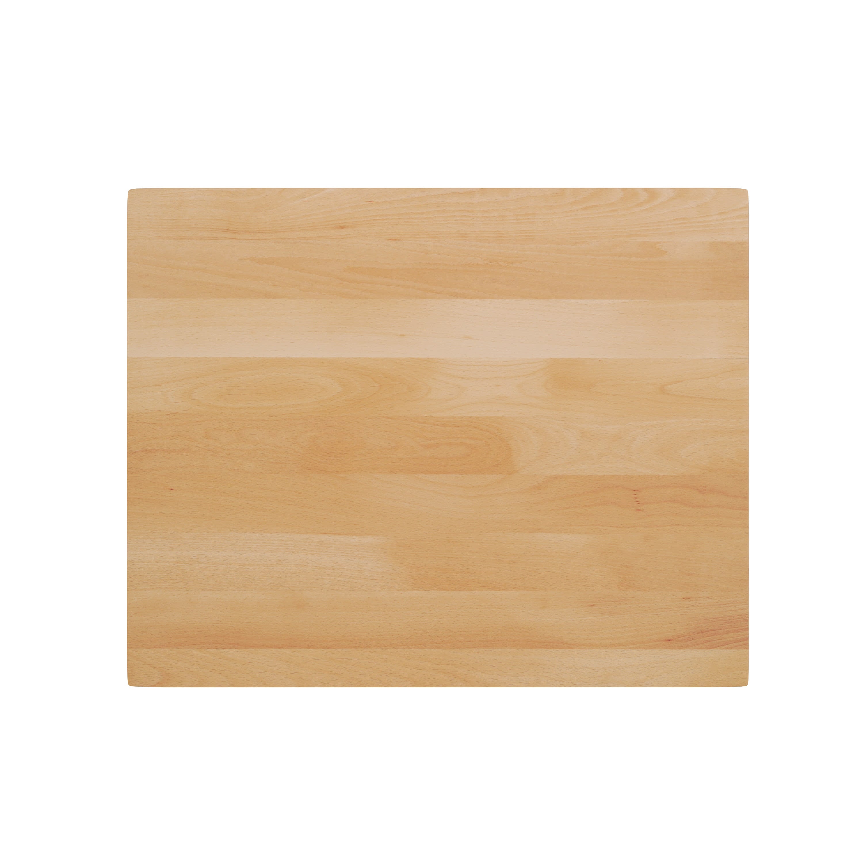 Rectangular Solid Wood Commercial Tabletop with 18" Round Dining Height Base