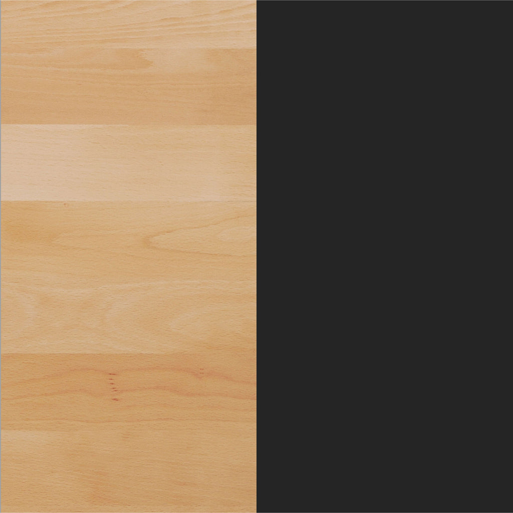 Rectangular Solid Wood Commercial Tabletop with 18" Round Dining Height Base