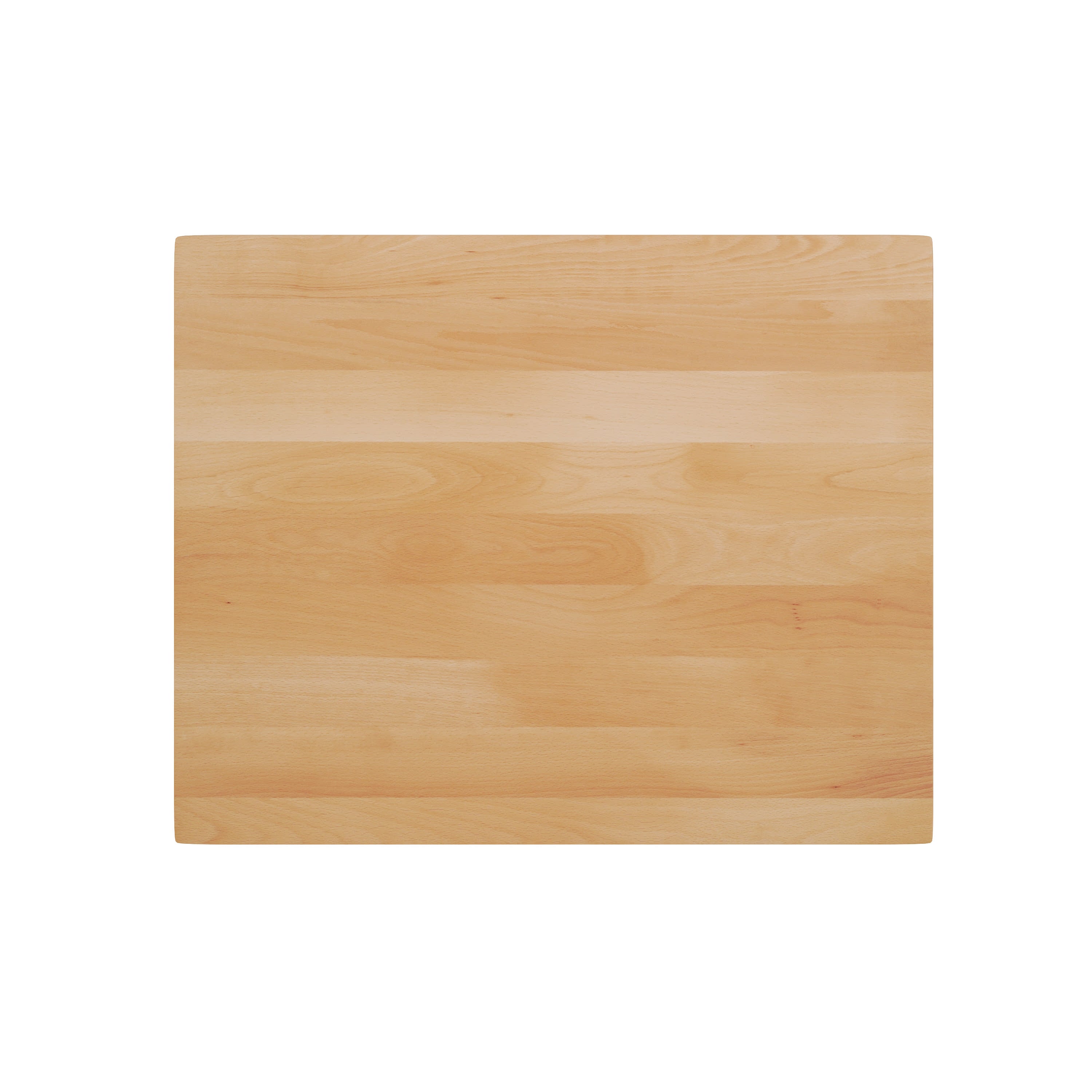 Rectangular Solid Wood Commercial Tabletop with 18" Round Dining Height Base