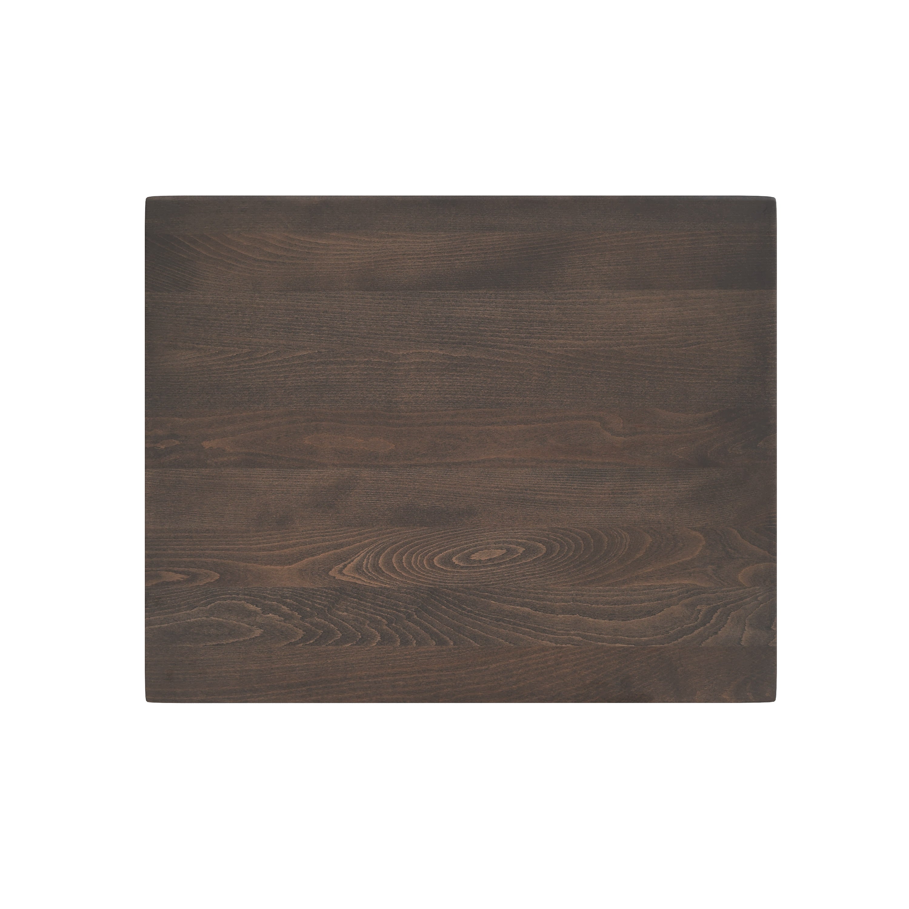 Rectangular Solid Wood Commercial Tabletop with 18" Round Dining Height Base