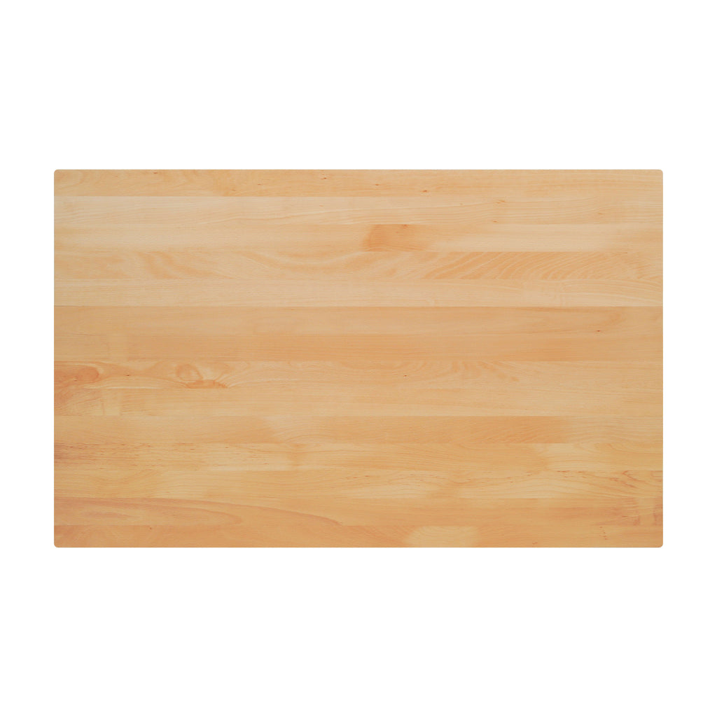 Rectangular Solid Wood Commercial Tabletop with 23.5" x 29.5" Bar Height X-Base