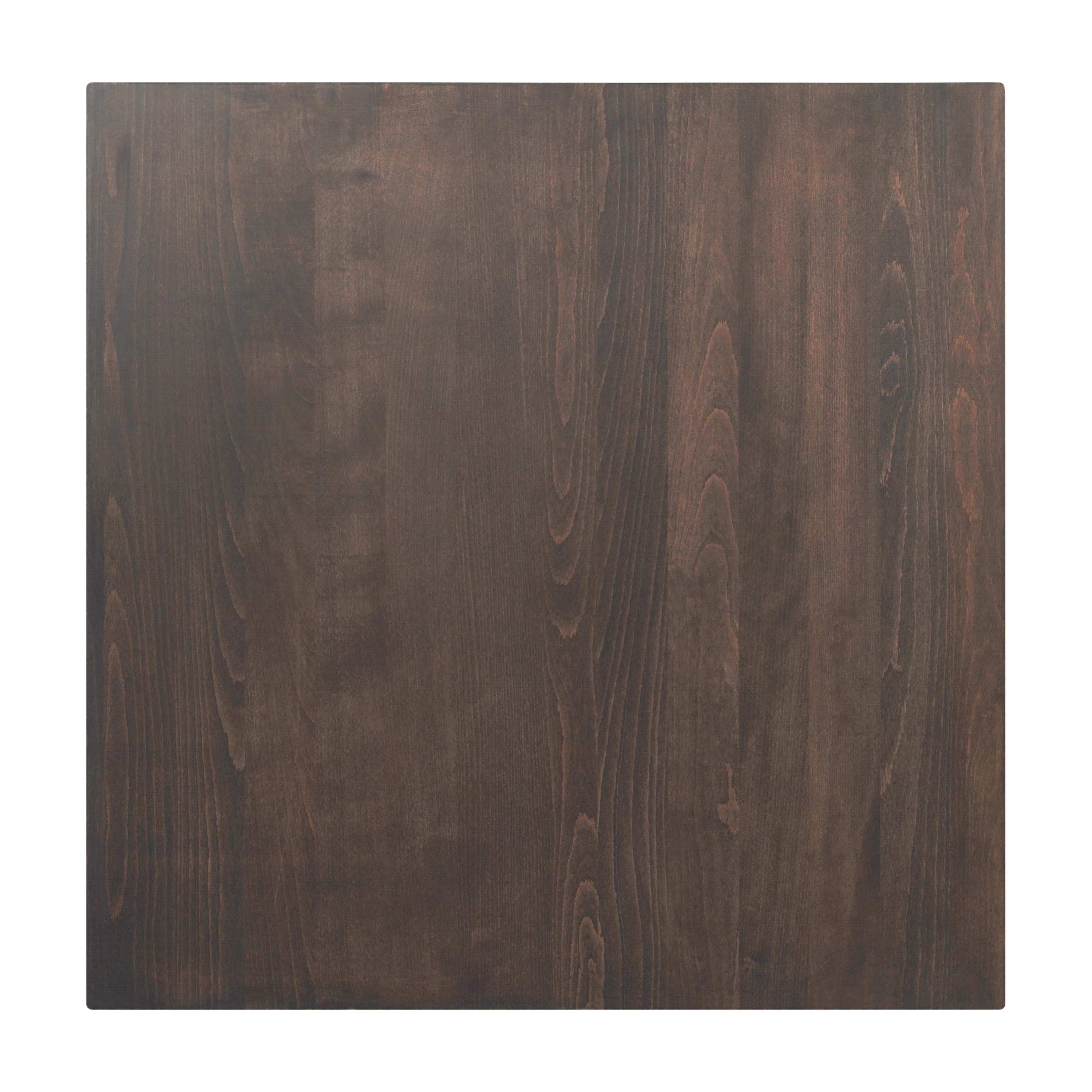 Square Solid Wood Commercial Tabletop with 30" x 30" Bar Height X-Base